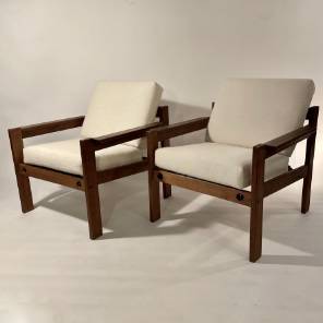 A Pair of German Mid Century Armchairs